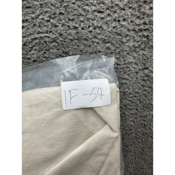 NWD Stussy Relaxed Fit Cotton Lazy Crewneck Short Sleeve Tee Bone Unisex Size‎ M